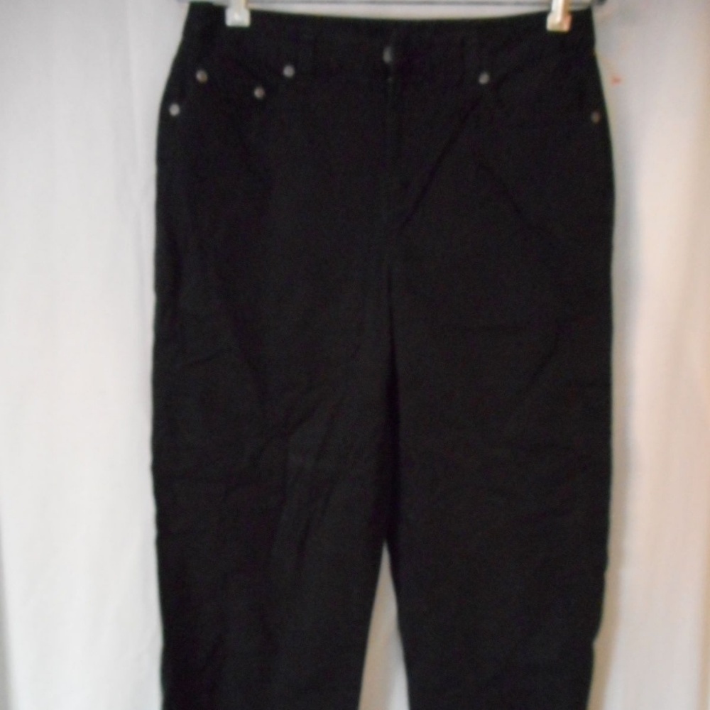 Talbots Stretch Black cropped pant jeans